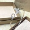 18K Double G Flora Bangle Diamond Bracelet