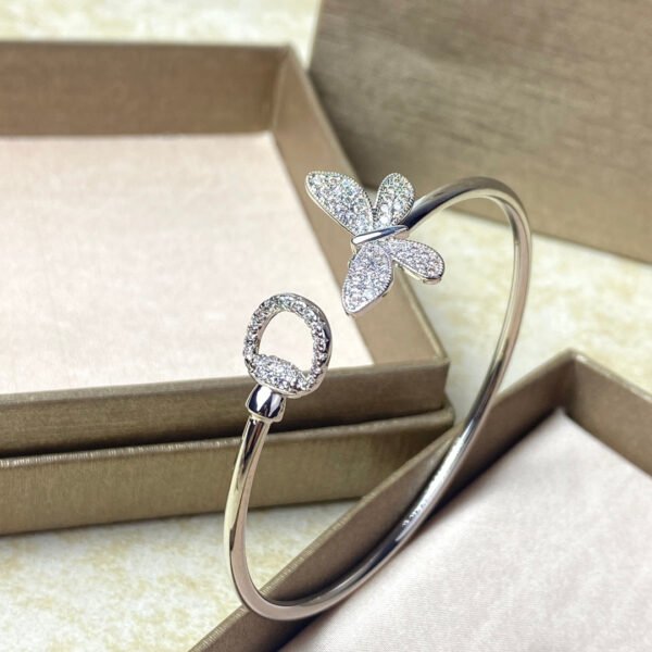 18K Double G Flora Bangle Diamond Bracelet