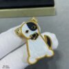 18K Lucky Animals Dog Clip Brooch