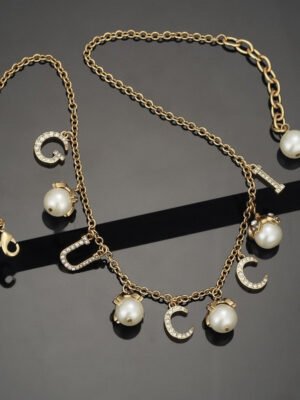 18K Double G Pearl Necklace