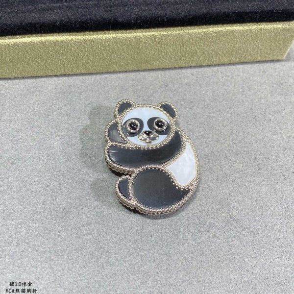 18K Lucky Animals Panda Clip Brooch