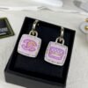 18K CC Pink Bottle Earrings