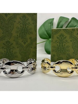 18K Double G Open Cuff Bracelet