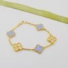 18K Vintage Alhambra Purple Diamonds Bracelet