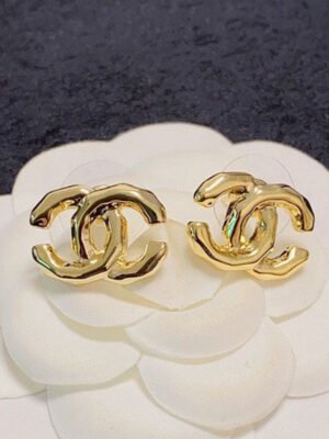 18K CC Gold Earrings