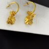 18K CC Flowers Earrings