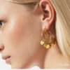 18K Vers Circle Earrings