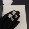 18K CC Camellia Pendant Earrings