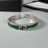 Double G Interlocking G Bangle Wide Bracelet
