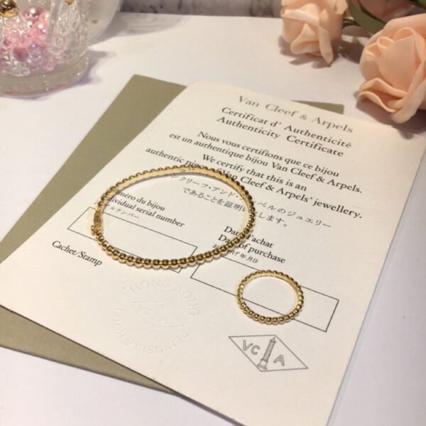 18K Yellow Gold Perl¨¦e Pearls Bracelet