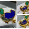 18K Lucky Animals Duck Clip Brooch