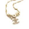 18K CC Flowers Diamonds Necklace