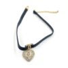 18K CC 2021 Leather Choker Necklace