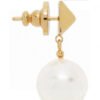 18K Vlogo Pearl Earrings