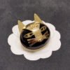 18K CC Cat Brooch