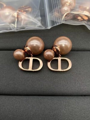18K Petit CD Pearl Earrings