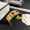 18K CC Gold Cuff Bracelet