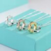 18K T 1837 Interlocking Circles Pendant Necklace