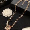 18K CC Pink Logo Chain Necklace
