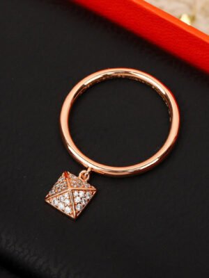 18K Chaine D'ancre Verso H Ring