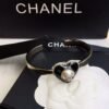 18K CC Heart Cuff Bracelet