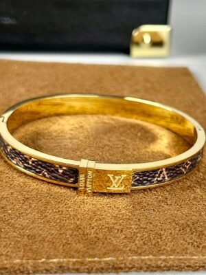 18K Louis Leather Bracelet