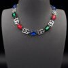 18K DG Crystals Choker Necklace