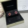 18K Vintage Alhambra Carnelian Earrings