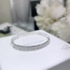 18K White Gold Perl¨¦e Diamonds One Row Bracelet