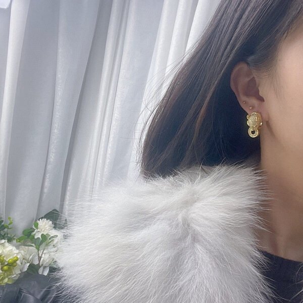 18K Panth¨¨re De Diamond Earrings