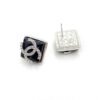 18K CC Square Earrings