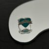 18K CD Blue Heart Ring
