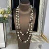 18K CC 23S Long Pearls Necklace