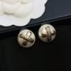 18K CC Pearl Earrings