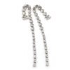 18K CC Long Crystal Earrings