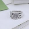 18K Perl¨¦e Diamonds Five Rows Ring