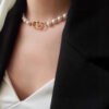 18K VLogo Pearls Choker Necklace