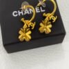 18K CC Flowers Earrings