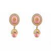18K Double G Pearl Earrings