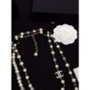 18K CC Long Pearl Necklace