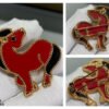 18K Lucky Animals Horse Clip Brooch