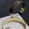 18K CC Open Wide Cuff Bracelet