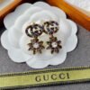 18K Double G Flower Pendant Earrings