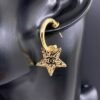 18K CC Heart Star Earrings