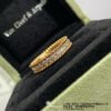 18K Yellow Gold Perl¨¦e Diamonds Ring