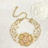 18K CC Camellia Choker Necklace