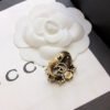 18K Double G Crystal Flower Ring