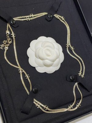 18K CC 24B Flowers Long Necklace