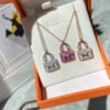 18K Amulettes Constance Pink Diamonds Pendant Necklace