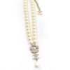 18K CC Pearls Chain Choker Necklace